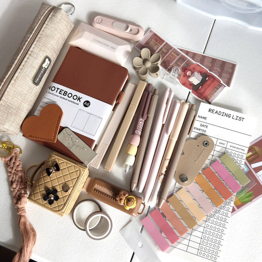 🤎 Neutral Aesthetic Stationery Set