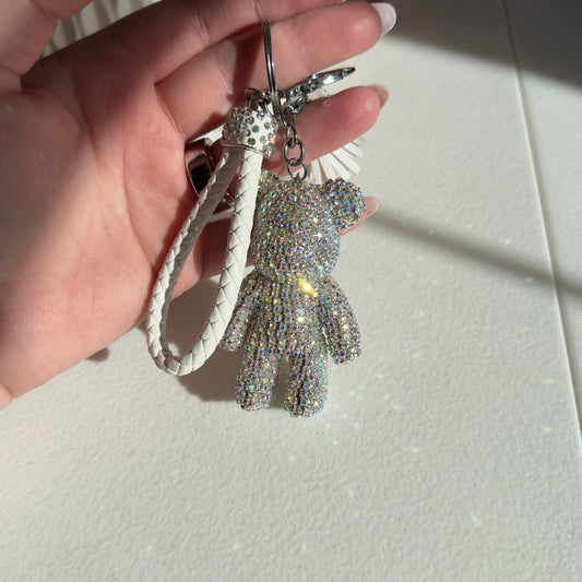 Crystal Teddy Bag Charm ✨