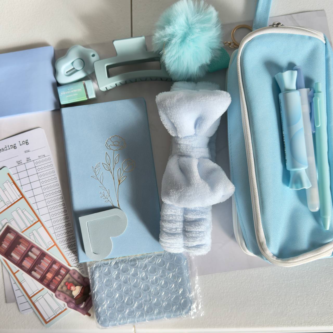 Blue Aesthetic Stationery & Accessories Gift Set