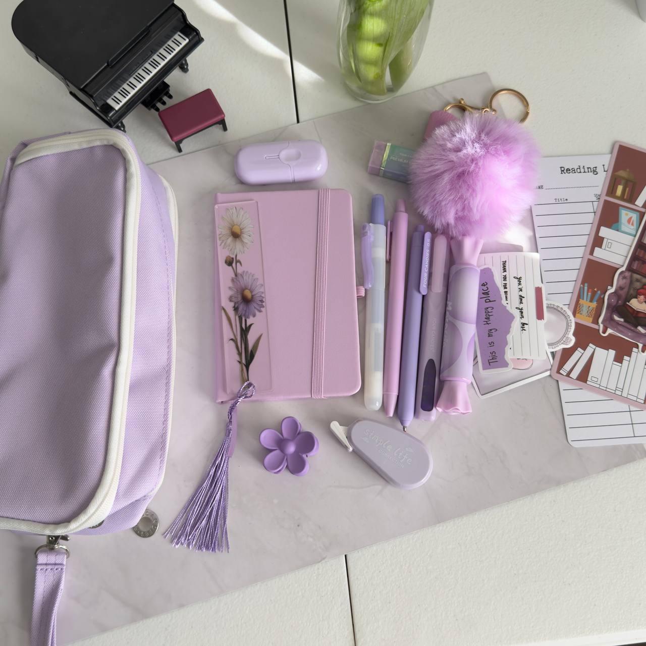 Lavender Aesthetic Stationery Gift Set 💜