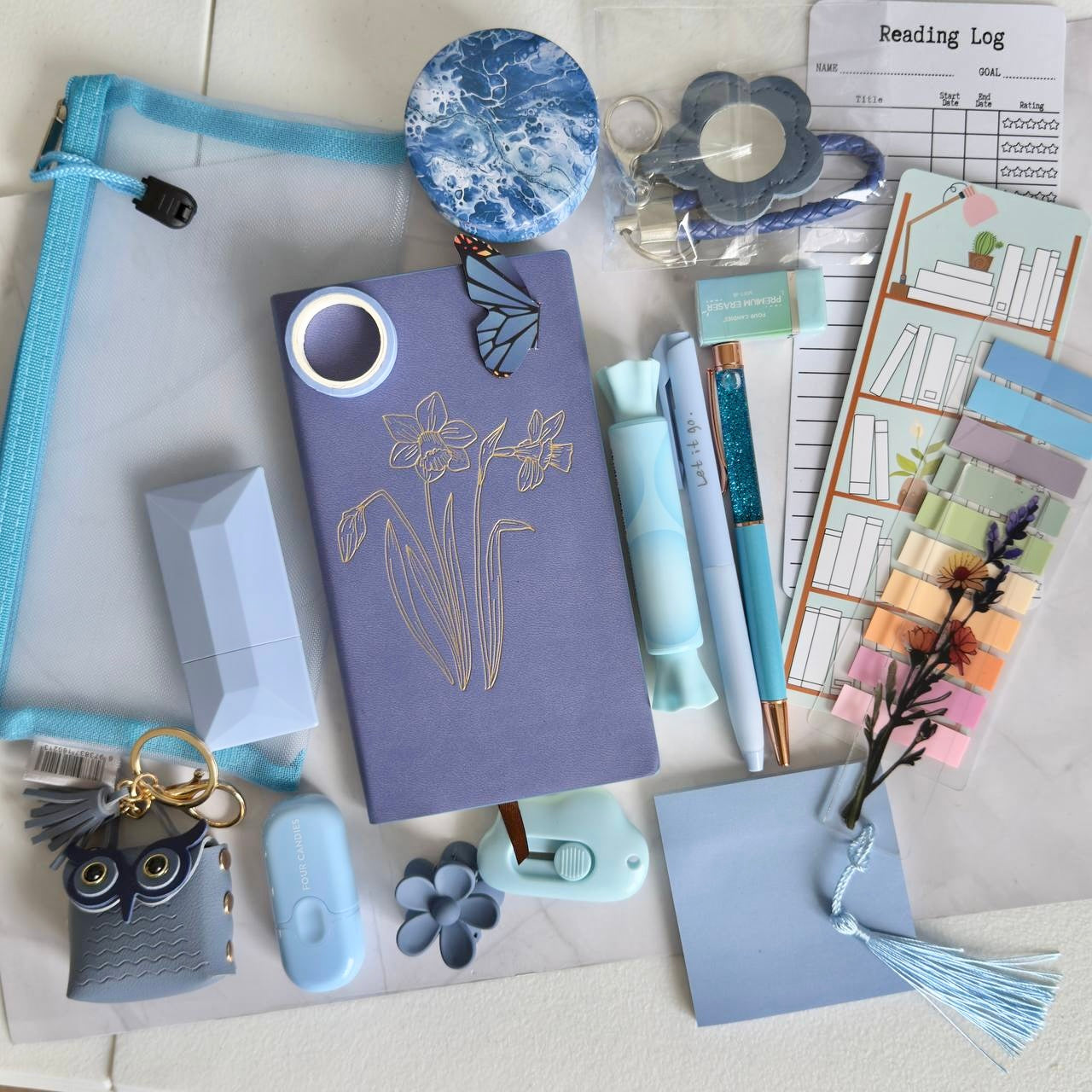 Blue Aesthetic Stationery Gift Box 💙📚