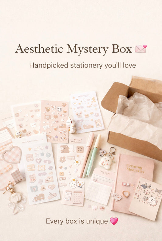 Aesthetic Mystery Box 💌
Handpicked stationery you’ll love