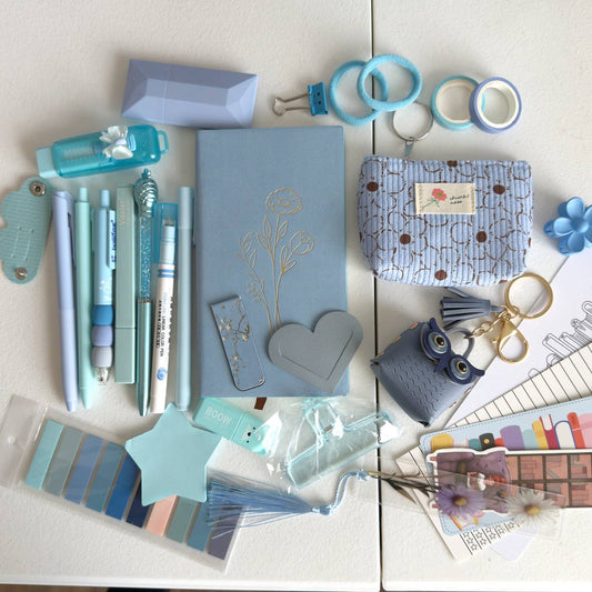 Blue Calm Aesthetic Stationery Set