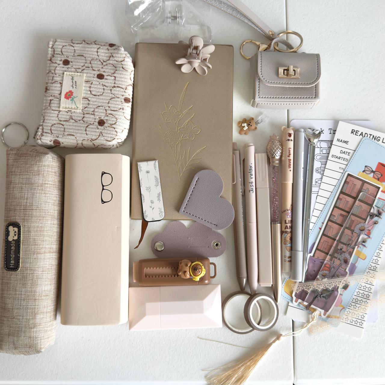 Cozy Neutral Aesthetic Stationery Set