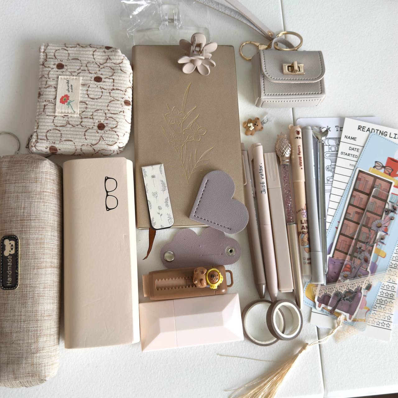 Cozy Neutral Aesthetic Stationery Set