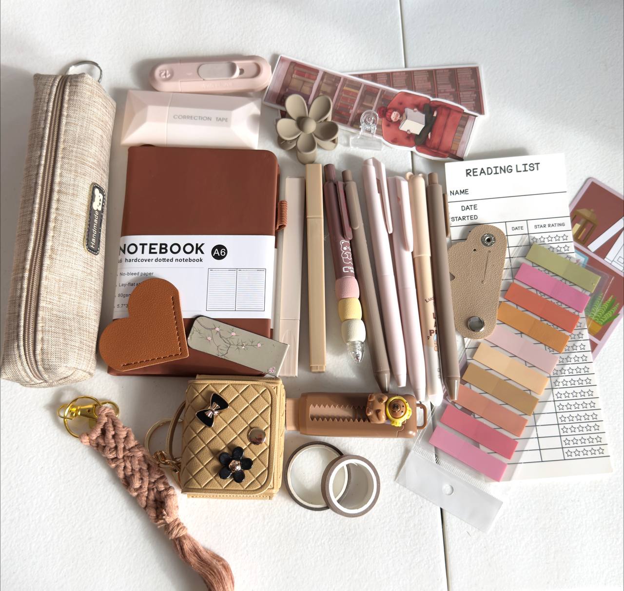 🤎 Neutral Aesthetic Stationery Set