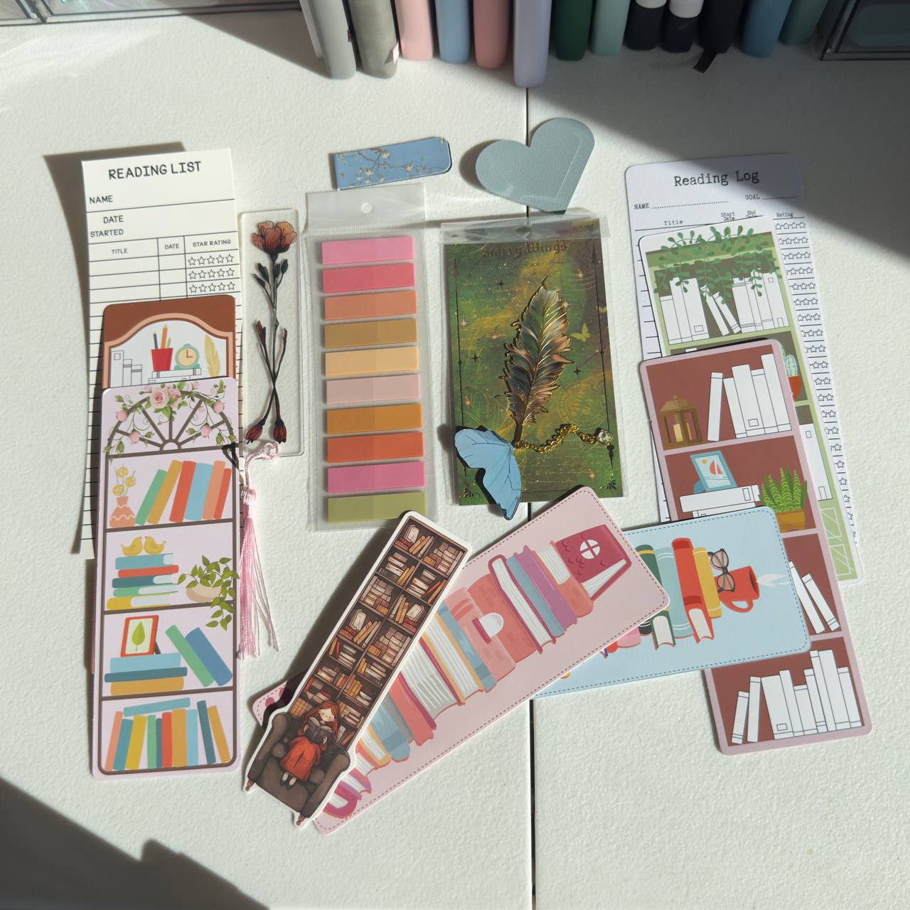 📚 Aesthetic Reading Lover Stationery Set