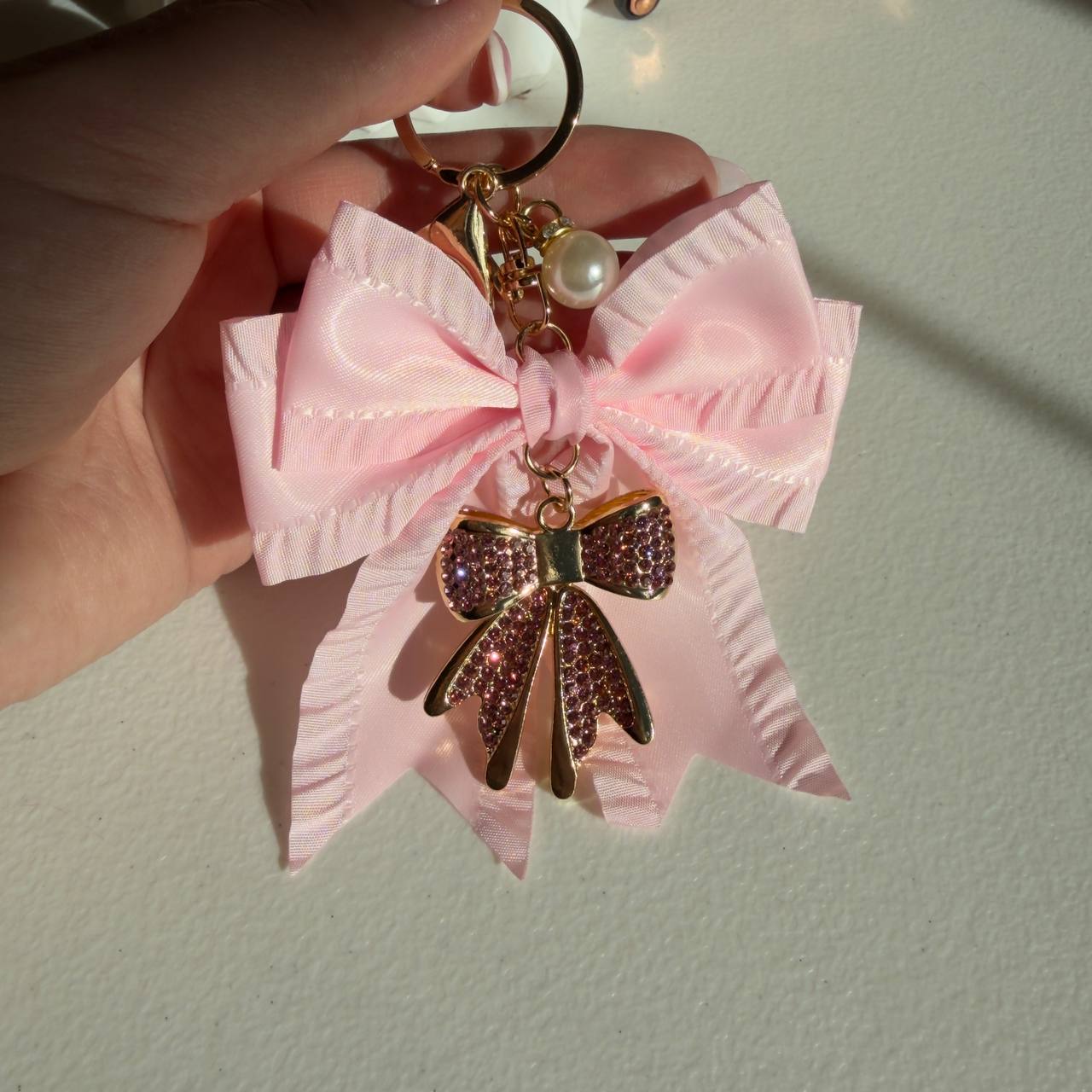 Coquette Bow Bag Charm ✨