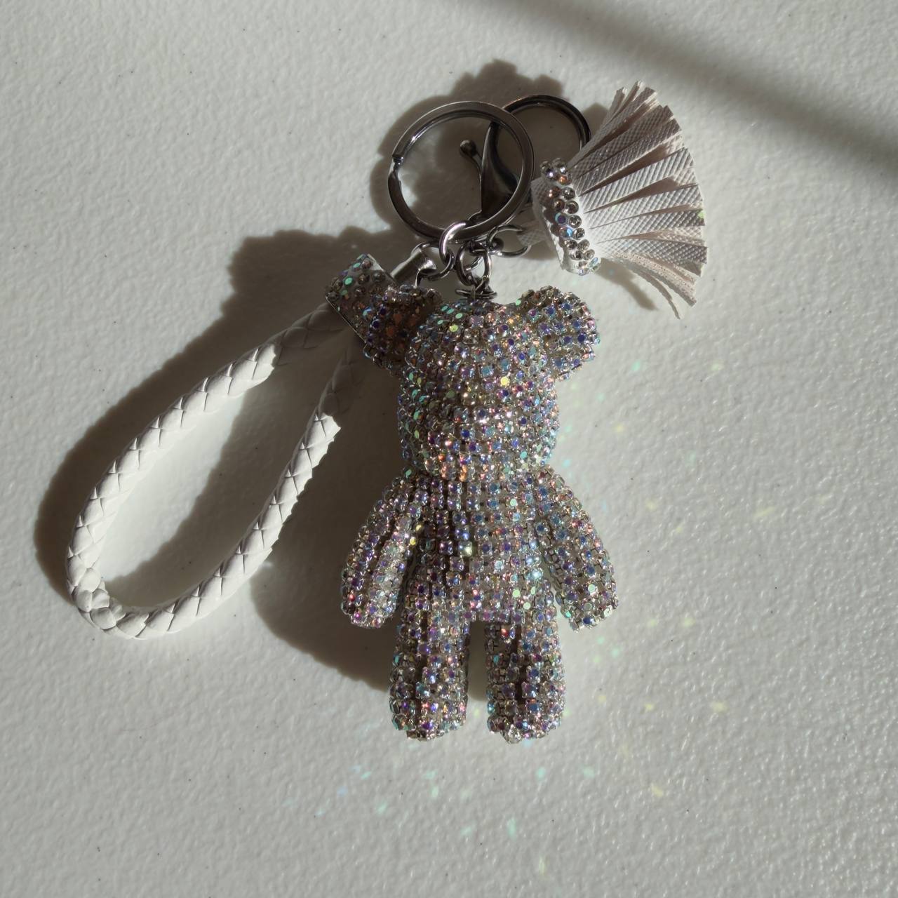 Crystal Teddy Bag Charm ✨