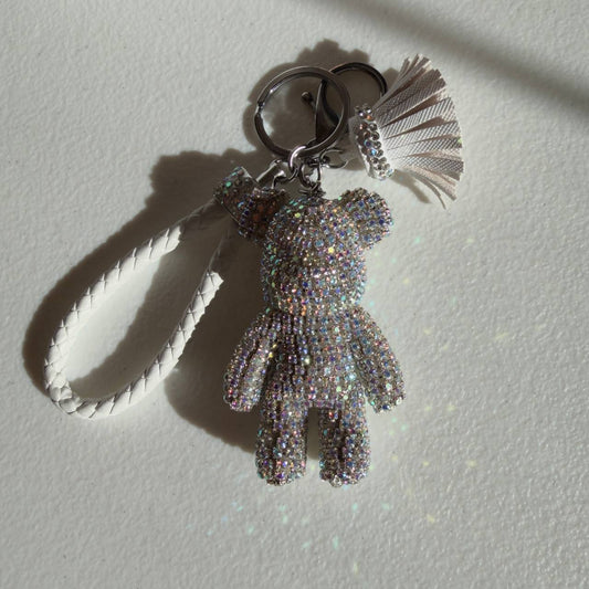 Crystal Teddy Bag Charm ✨