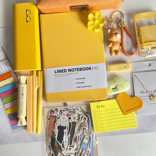 Yellow Aesthetic Stationery Gift Set