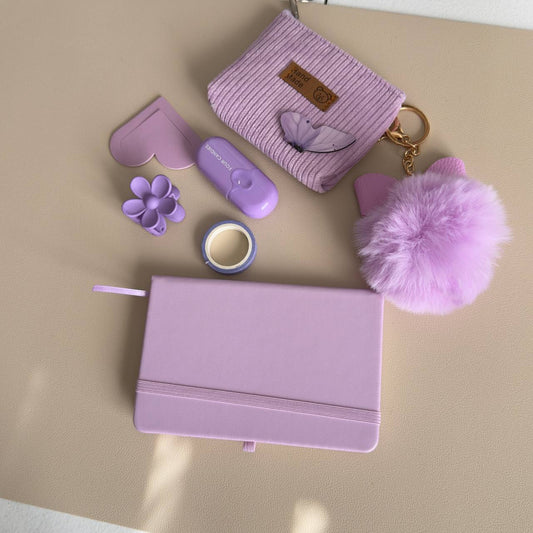 Mini Lavender Aesthetic Stationery Set