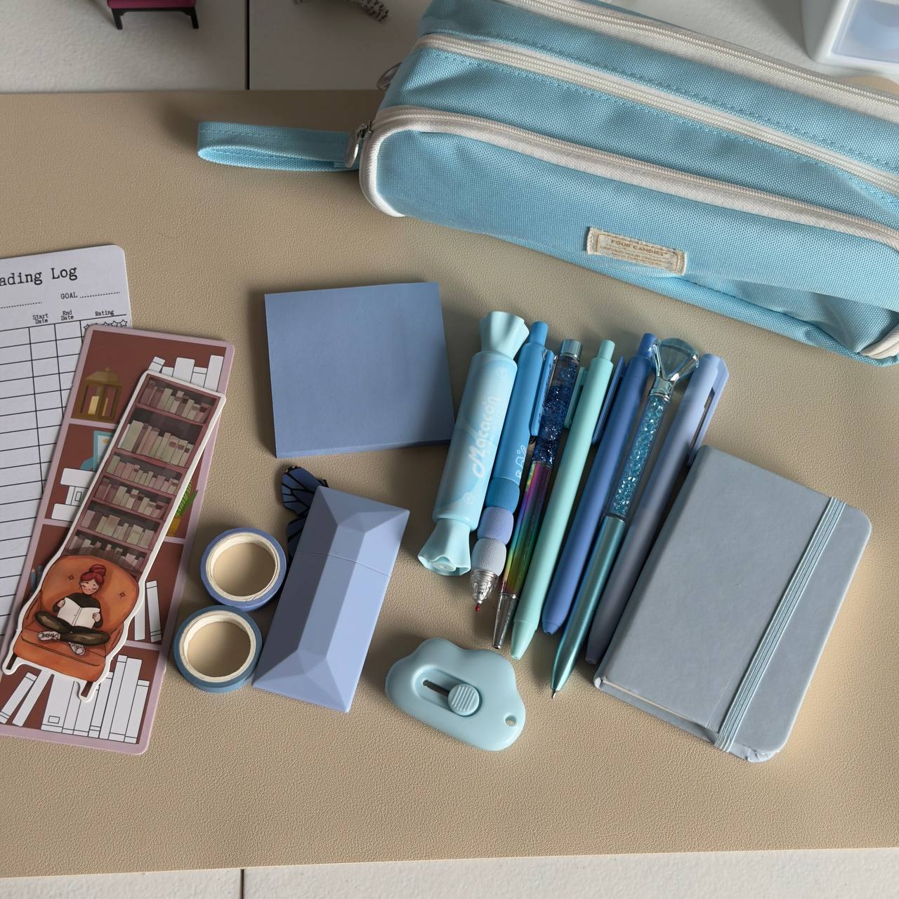 Aesthetic Multi-Compartment Pencil Case Organizer