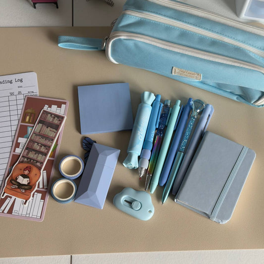 Aesthetic Multi-Compartment Pencil Case Organizer