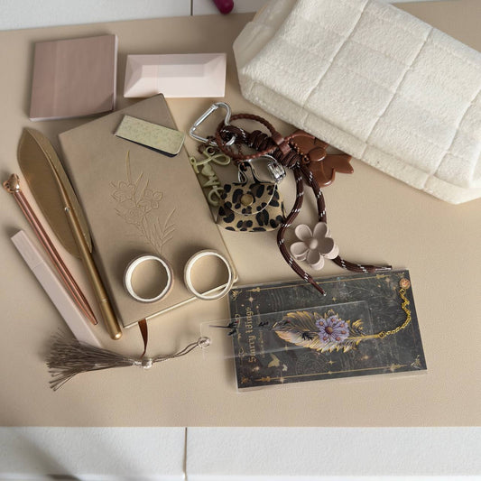 Neutral Aesthetic Stationery & Accessories Gift Box
