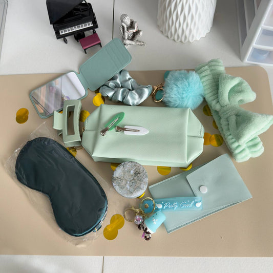 Mint Aesthetic Self-Care & Accessories Gift Set