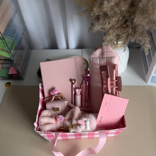 Pink Bunny Easter Basket